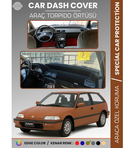 HONDA CIVIC EF (1988-1991) Torpido Örtüsü Torpido Koruma Tam Uyum Çatlamayı Önler Kolay Montaj