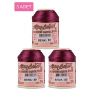 3 Adet Altınbaşak Oya ve Dantel İpi 20 gr - Royaleks - No: 080