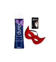 Durex Extreme AnalJel 50 ml + Kırmızı Deri Göz Maskesi + Hediye