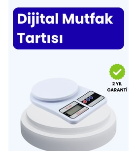 Dijital Mutfak Terazisi 10kg Kapasiteli 1g Hassasiyetli