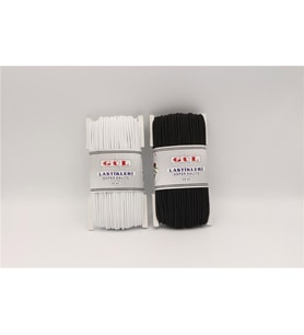 Gül Yuvarlak Lastik 3 mm - 50 mt Siyah