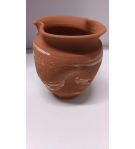 Netx Çömlek Büyük Vatoz Küpü 14x13 Cm Ezik Büzgülü Akvaryum Dekoru