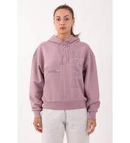 Maraton Comfort Kadın Kapüşonlu Lila Sweatshirt