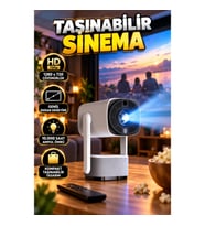 HD 720p 1280 x 720 Projeksiyon Cihazı – Geniş Ekran, 10.000 Saat Ampul Ömrü, Kompakt Tasarım