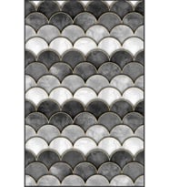 Eliana Home Baskılı, Yıkanabilir Kaymaz Taban Salon Halısı LNA1398-HT-1376 100x150 cm (Gri)