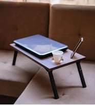 BK Gift Ahşap Katlanabilir Organizer Notebook Laptop Sehpası
