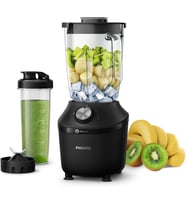 3000 Serisi ProBlend Crush Teknolojili Blender - 600 W Güç, 2 L Cam Sürahi, 2 Hız + Pulse, Titreşim Önleyici Taban, Siyah (HR2291/41)