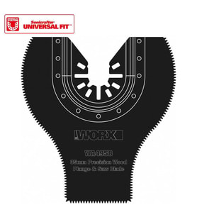 WORX WA4958 Çok Amaçlı Raspalama Makinası İçin 35x80mm 180˚ Ahşap, Fiberglas, PVC Universal Dalma/Kesme Bıçağı