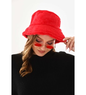 Peluş Bucket Kova Şapka
