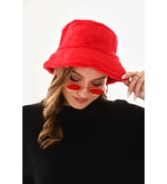 Peluş Bucket Kova Şapka