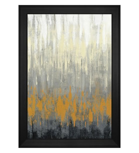 Soyut Şekiller Motifli Kanvas Tablo 80 x 110 cm Siyah Çerçeve