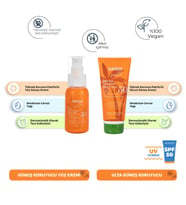 Angie Sun Vücut Güneş Kremi Spf 50 + Angie Sun Yüz Güneş Kremi Spf 50 (Vegan)