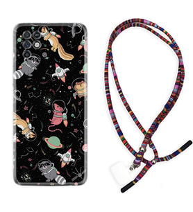 INFINIX Note 11 Pro Note 10 Hot 9 Play Kılıf Boyun Asklı Rasta Silikon Planet Animals 1771