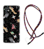 INFINIX Note 11 Pro Note 10 Hot 9 Play Kılıf Boyun Asklı Rasta Silikon Planet Animals 1771
