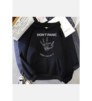 Don't Panic Kapşonlu Sweatshirt