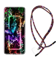 INFINIX Note 11 Pro Note 10 Hot 9 Play Kılıf Boyun Asklı Rasta Silikon Butterfly Neon 1684