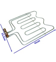 Pizza Fırın Kıvrık Flanş Rezistansı 3500Watt ( Kumpir Rezistansı) (Metal)
