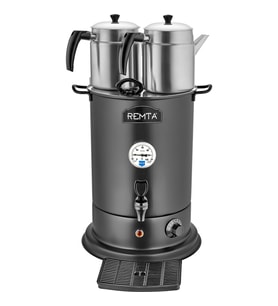Remta EL11 2 Demlikli Elit Çay Makinesi, Çay Ocağı , Çay Kazanı 17 Lt, Elektrikli, Siyah
