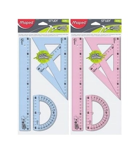 Maped Study Kırılmaz 30 cm Cetvel Seti 4 Parça 981701 