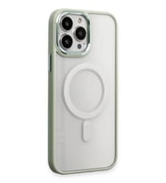 Newface Apple iPhone 15 Pro Max Kılıf Room Magneticsafe Silikon - Su Yeşili
