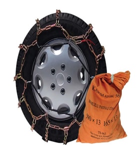 205-75-14 Ebatlarına Uyumlu Mahmuzlu Karmatik Kar Patinaj Zinciri Space (Gri)