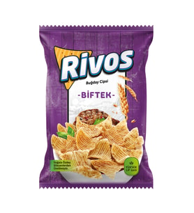 Rivos Buğday Cipsi (Biftek)- 5li Paket