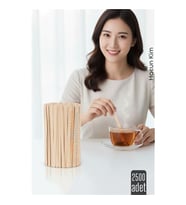 Ahşap Karıştırıcı Kaşık - 2500 lü Paket  Çay, Kahve ve Servis İçin Hijyenik ve Pratik!