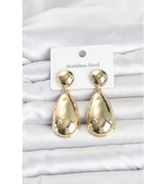 316L Çelik Gold Renk Damla Model Kadın Küpe TJ-BKP11830