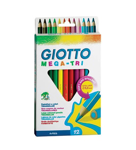 Giotto Mega-Tri Jumbo Kuruboya Kalemi 12 Renk 220600TR