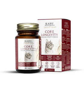 Core Longevity Kedi, Koenzim Q10, NAD+, PQQ, Mantar Kompleksi, 30 Tablet