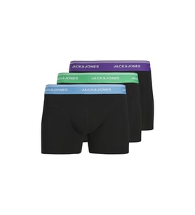 JACK JONES Erkek 3 lü Paket Pamuklu Boxer 12285144 (Karışık)