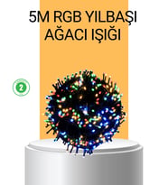 Dekoratif LED Çelenk Işık 8 Farklı Aydınlatma Modu