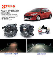 Peugeot 207 2006-2009 Beyaz Led Xenon Sis Farı Seti