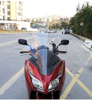 MOTOCAM Honda Forza 300 Ön Cam 2014-2017 Model 75cm Şeffaf Renkli 4mm