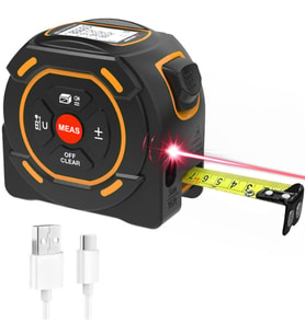 Sndway SW-TM60A Lazer Mesafe Ölçerli Şerit Metre 60m + 5m