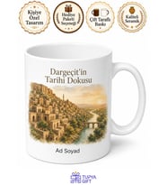 Dargeçit Tarihi Dokusu Doğası Mardin Hatırası Kupa Bardak Hediye