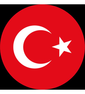 Türkiye Bayrağı Sticker 10x10 cmRenkli Sticker