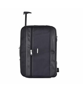 Çekçekli Kabin Boy Seyahat ve Business Çanta  42 Cm Siyah 