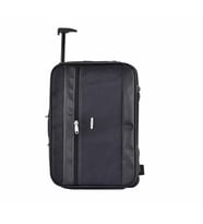 Çekçekli Kabin Boy Seyahat ve Business Çanta  42 Cm Siyah 
