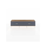 Arges TV Ünitesi 2 Çekmeceli  176x30x51 Aytaşı-Çam/Antrasit