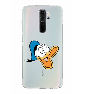 Xiaomi Redmi Note 8 Pro  Kamera Korumalı Kapak Donald Duck Tasarımlı Şeffaf  Kılıf