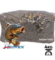 Hedyex 4Kg Sazan Tozu Yüksek Proteinli Özel Katkılı Sazan Alabalık Avı Toz Yem