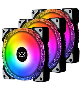 Xigmatek EN46119 GALAXY III ROYAL 3*BR120 ARGB Fanlı Panel+Kumandalı Kasa Fan Kiti