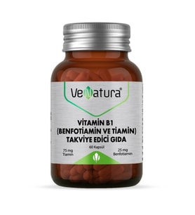 Venatura Vitamin B1 (BENFOTIAMIN VE TIAMIN ) 60 Kapsül