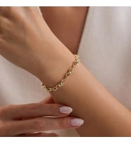 14 Ayar Dorika Halkalı Altın Bileklik 2,20 Gram 19 cm