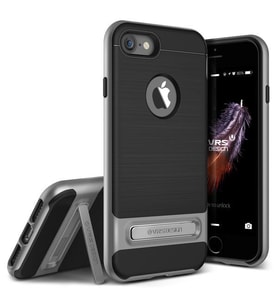 VRSDESIGN iPhone 7 ile Uyumlu High Pro Shield Series Kılıf Steel Silver
