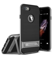 VRSDESIGN iPhone 7 ile Uyumlu High Pro Shield Series Kılıf Steel Silver
