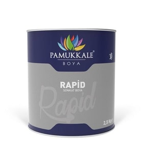 Pamukkale 1402 Rapid Endüstriyel Boya 60-70 Gloss 2.5 Kg Siyah Ral 9005