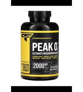 Primaforce Peak O2 Powered Oxygen Absorption Booster (180 Capsules) (2,000 mg Per Serving, 60 Servings)Ultimate Mushroom Blend.3838 (Renksiz)