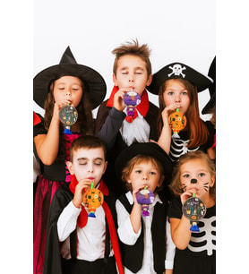 Parti düdüğü halloween cadılar bayramı 6 lı